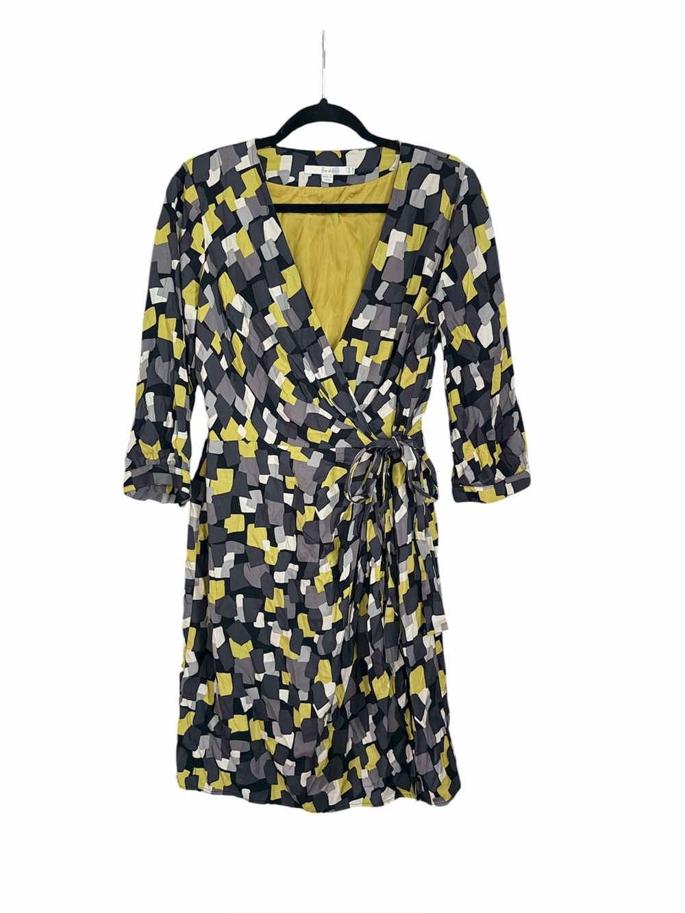 Boden Geometric Silk Dress Size 10